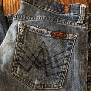7 for All Mankind blue A Pocket jeans, size 28